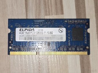 Predam pamat do notebooku ELPIDA 4GB DDR3 1600MHz