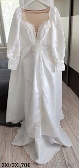 Svadobné šaty 2Xl/3Xl