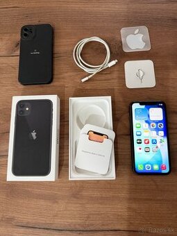 Apple iPhone 11 64 GB – čierny – komplet balenie + obal