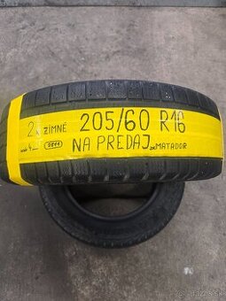 Predám 2x ZIMNÉ pneu 205/60 R16