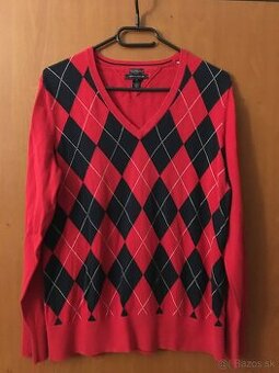 TOMMY HILFIGER originál red damsky sveter L