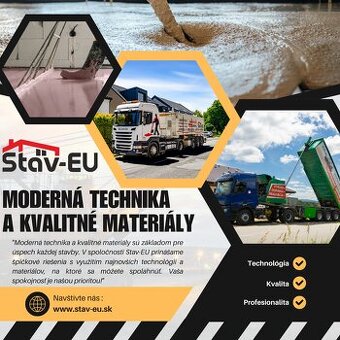 Realizujeme anhydritové potery v okrese Trebišov