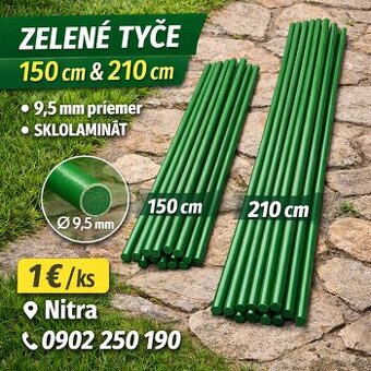 Zelené oporné tyče