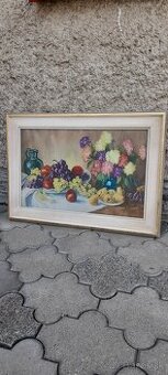 Starožitný ručne maľovaný obraz