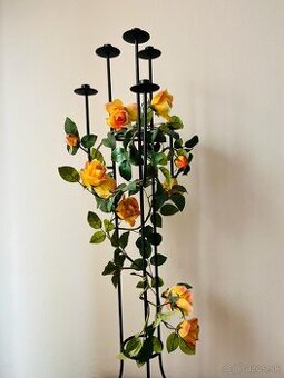 Kovový svietnik 5-ramenný