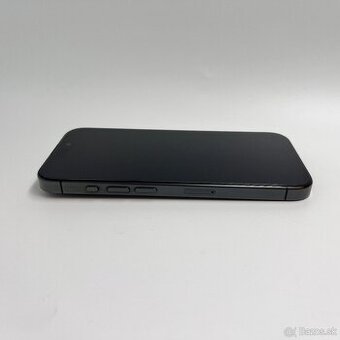 iPhone 15 PRO 256GB BLACK TITANIUM - VEĽMI PEKNÝ STAV ZÁRUKA