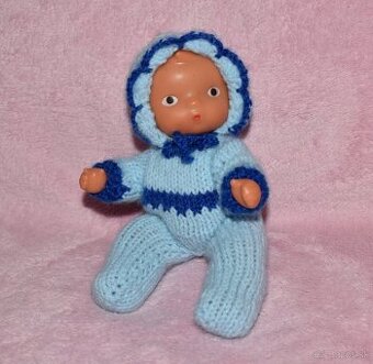 Retro bábika František GUMOTEX 19 cm