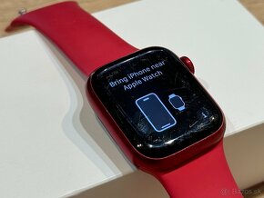 Apple watch 7 41mm červené 100% stav