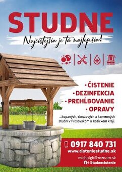 STUDNE - čistenie (kopane,vrtane)