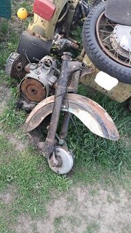 Přední vidlice brzdový štít buben kola brzdové pakny