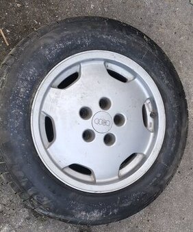 Ojedinele kolecka originál Audi 7.5J ET35 5x112 obuté 195/65