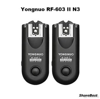 Yongnuo RF-603 II N3 – 2× vysielače/prijímače pre Nikon