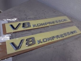 Logo znak Mercedes V8 Kompressor