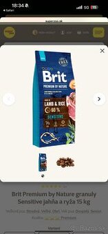 Granule znacky Brit