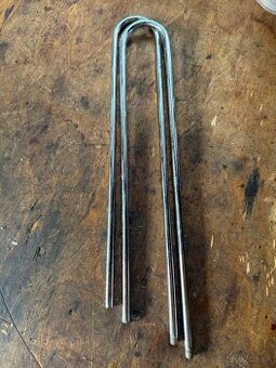 Držiaky plexiskla rovné, holé, chrom - ČZ 501