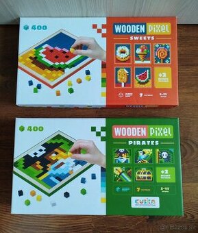 Drevená mozaika Wooden Pixel 400ks - dva druhy, top stav