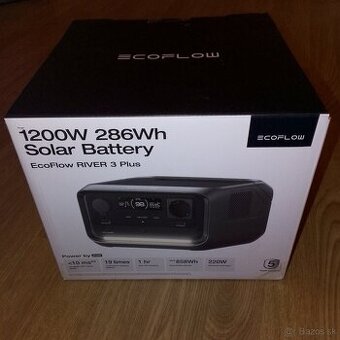 EcoFlow River3 Plus + prenosný solárny panel C/45 W