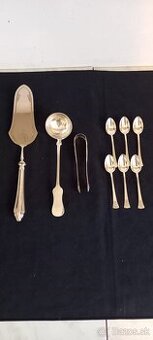 Strieborné lyžičky,naberačky,klieštiny,
