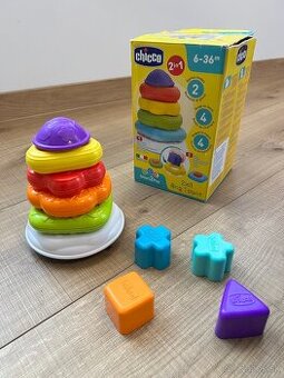 Chicco 2v1 Ring Tower – Vzdelávacia veža