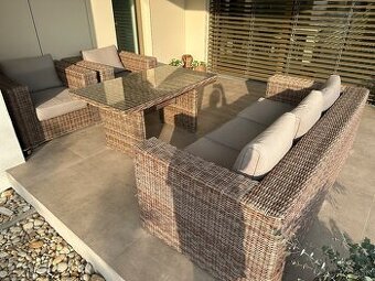 Ratanový záhradný nábytok