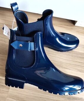 NOVÉ dámske elegantné kotníkové gumáky č.39 s VISAČKOU