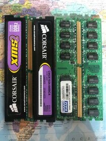RAM 2 x 1GB = 2GB DDR2 800MHz 667MHz 533Mhz DIMM PC KIT - 1