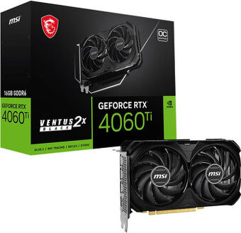 MSI GeForce RTX 4060 Ti VENTUS 2X BLACK 16G OC
