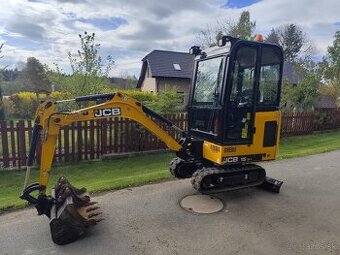 Minibagr JCB 15C-1, rok 2019, 800 mth, 3x lžíce TOP