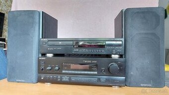 SONY CD prehrávač, zosilovač s rádiom a reproduktory KENWOOD