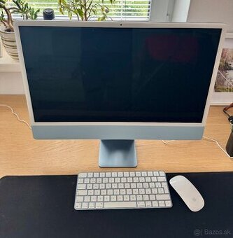 iMac 24" M3 SK Modrý - ako nový, v záruke