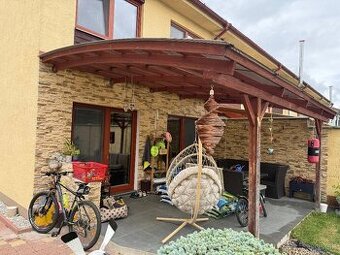 Drevená pergola s lexano 6x3,7m
