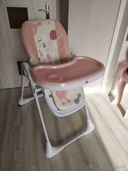 Stolička jedálenská Yummy Pink Kinderkraft