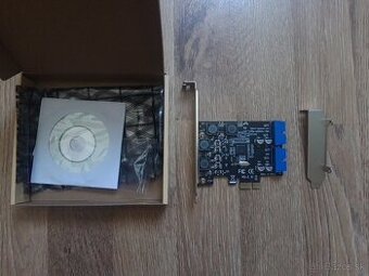 USB 3.0 pre PC - PCIe interna karta 2x USB 3.0 porty