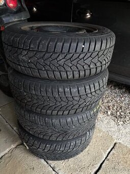 Zimne pneu na diskoch 185/60 r15 škoda,vw, seat