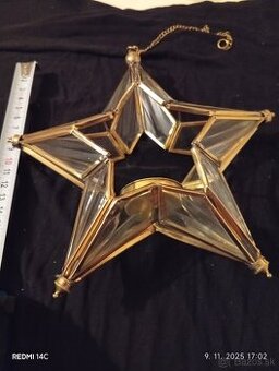 Vintage hviezda.vianocna dekoracia