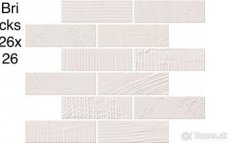 Naxos Le Marais dekor 26x26 bricks milk - 1