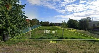 Stavebný pozemok 780 m² – Brunovce, okres Nové Mesto nad Váh