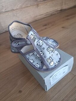 Papuče Baby Bare Grey cat - sivé NOVÉ