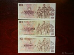 Československé bankovky rôzne série - 1