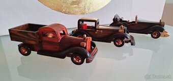 Predam starodavne drevene modely aut, rucna praca - 1