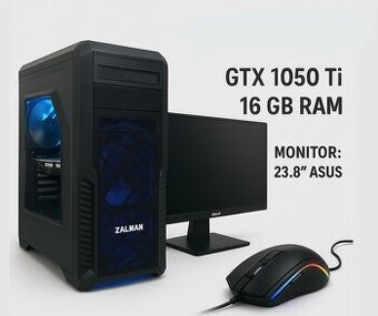 KOMPLETNÝ PC SET – NVIDIA GTX 1050 ti