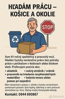 HĽADÁM PRÁCU – KOŠICE A OKOLIE