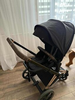 Cybex e-priam čierny kočík set