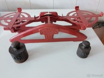 Starožitná váha Aero 5, závažie 1kg a 0,5kg