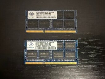 2× NANYA 2GB DDR3 SO-DIMM (PC3-8500S)