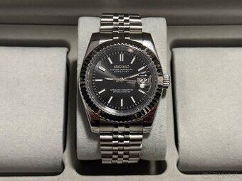 Seiko Custom Mod Watch Hodinky Datejust Black
