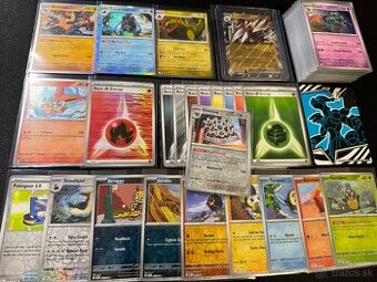 Pokemón MEGA balík (B): 100ks kariet v obaloch s EX + darček