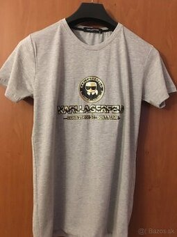 KARL LAGERFELD gold dámske tricko S/M