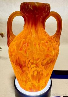 Vaza satenove sklo, Fratelli Tosso, Murano