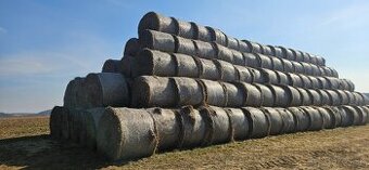 Slama okrúhle baliky